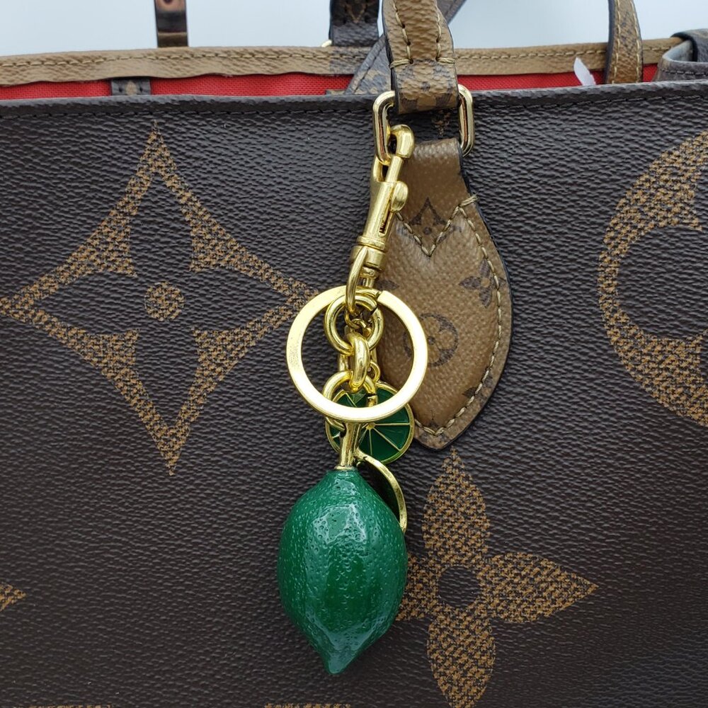 Louis Vuitton Authentic Gold Lock 🔒 Unbranded Lemon Keychain Charm for Bags - Picture 5 of 11
